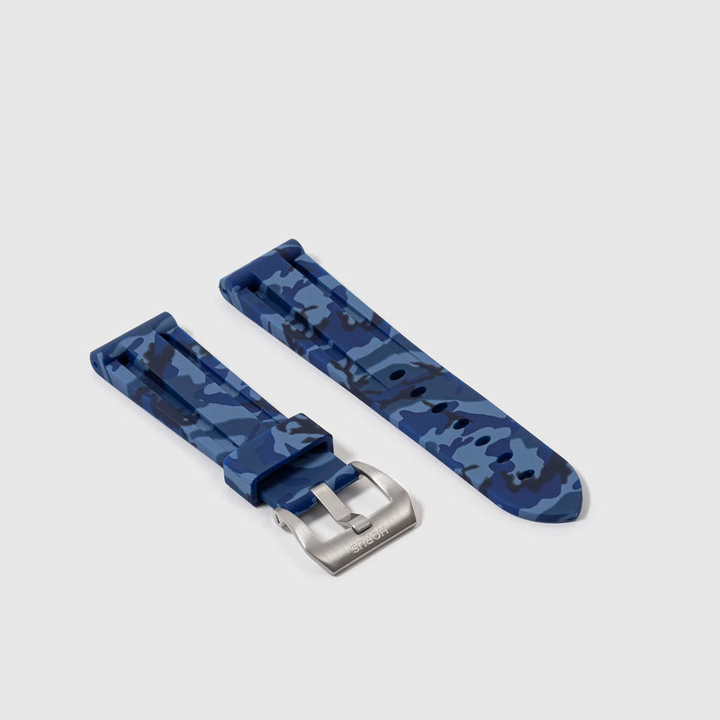 Tag Heuer Blue Camo Rubber Strap