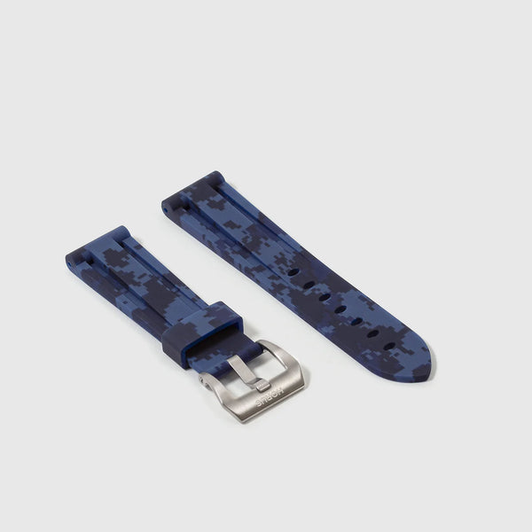 Tag Heuer Blue Digi Rubber Strap