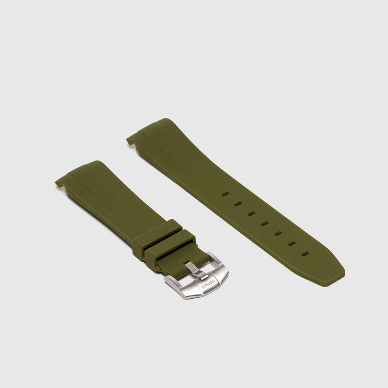 Rolex Olive Green Rubber Strap (Size 41MM Only)