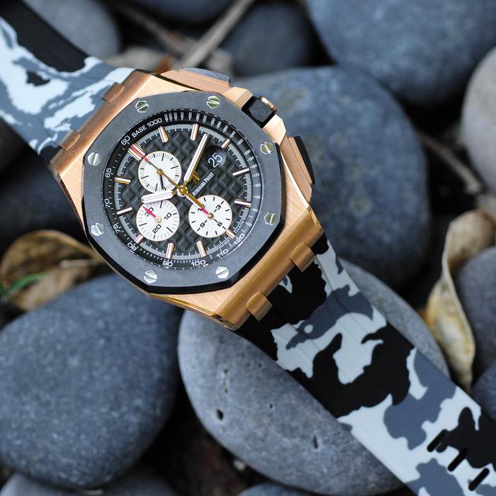 Audemars Piguet Snow Camo Rubber Strap