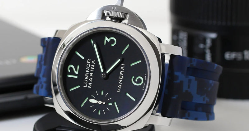 Panerai Ocean Blue Digi Rubber Strap