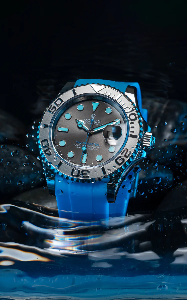 Rolex Miami Blue Rubber Strap (Size 41MM Only)