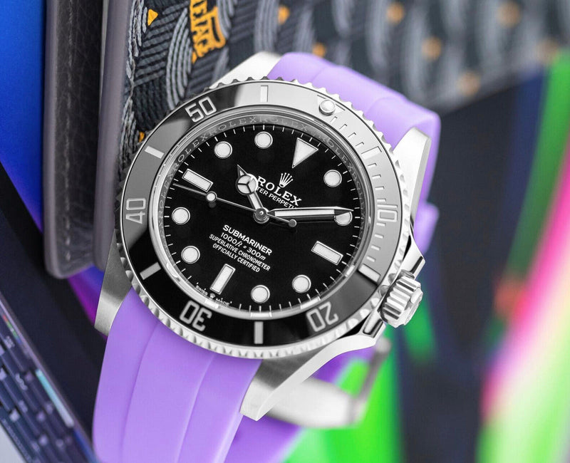 Rolex Lavender Rubber Straps