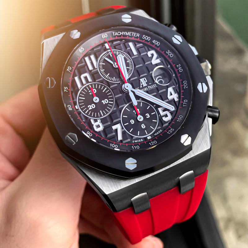 Audemars Piguet Red Rubber Straps HorusIndia