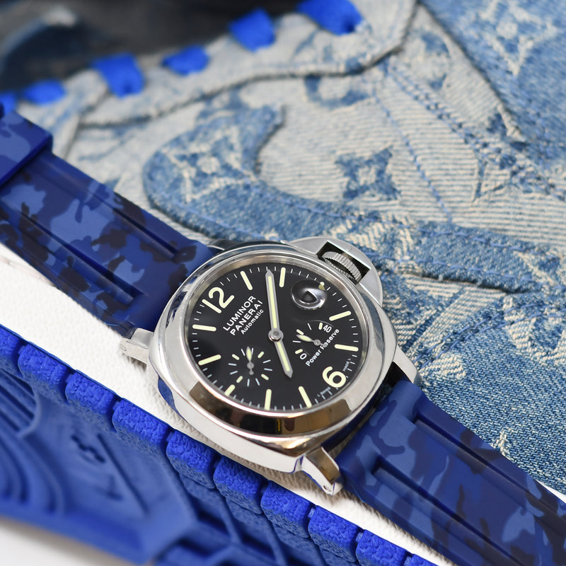 Panerai Blue Camo Rubber Strap