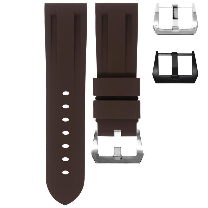 Breitling Espresso Brown Rubber Strap