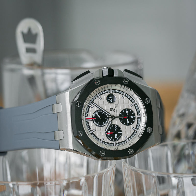 Audemars Piguet Graphite Grey Rubber Strap (Clasp Only)