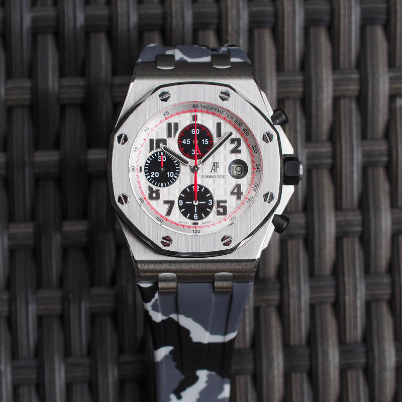 Audemars Piguet Snow Camo Rubber Strap