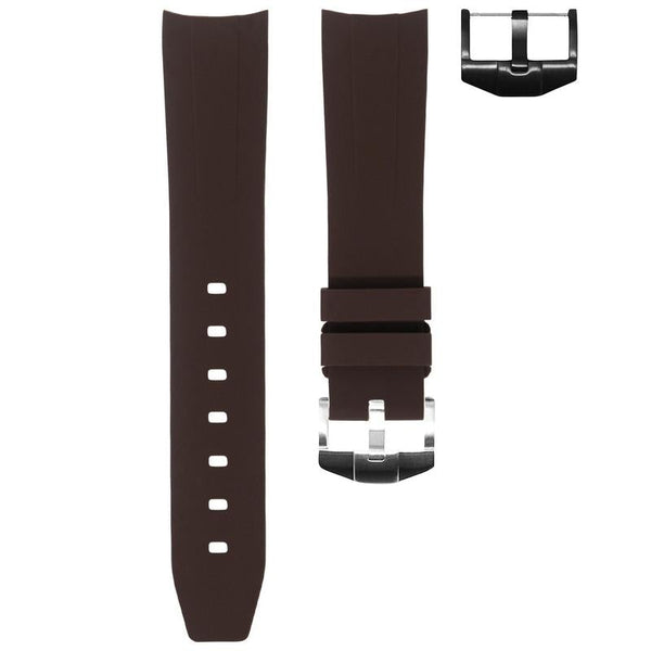 Rolex Espresso Brown Rubber Strap (Size 41MM Only)