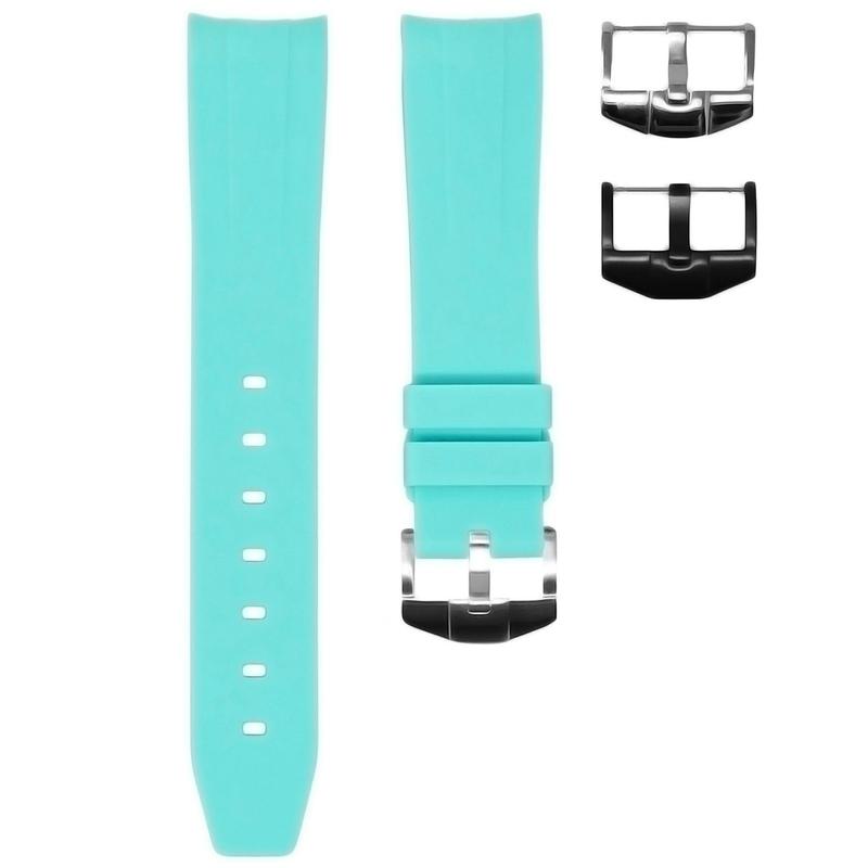 Rolex Seafoam Blue Rubber Straps ( 41MM Only)