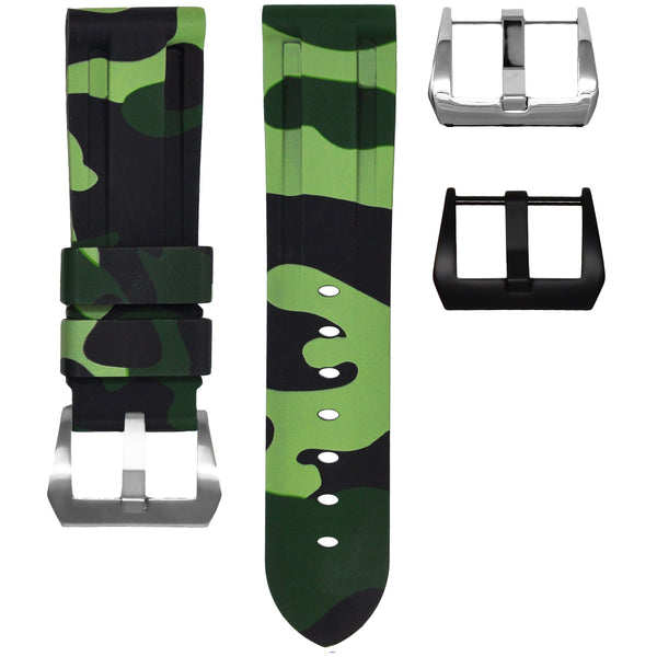 Tag Heuer Green Camo Rubber Strap