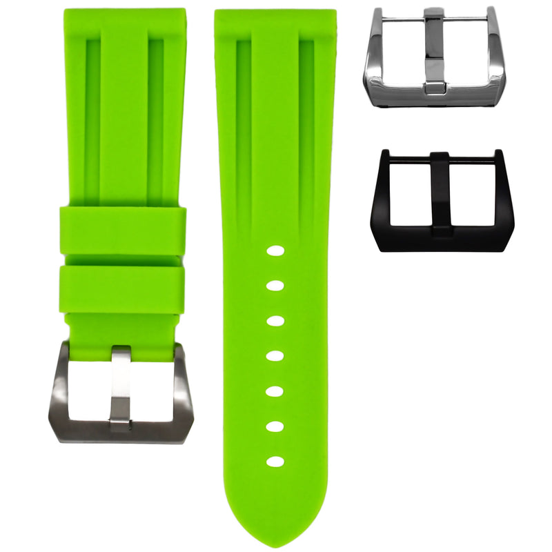 Omega Planet Ocean 45.5 Lime Green Rubber Strap