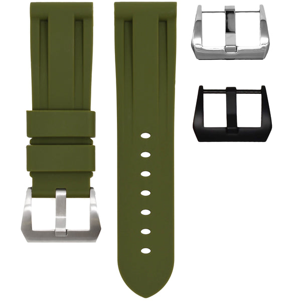 Breitling Olive Green Rubber Strap